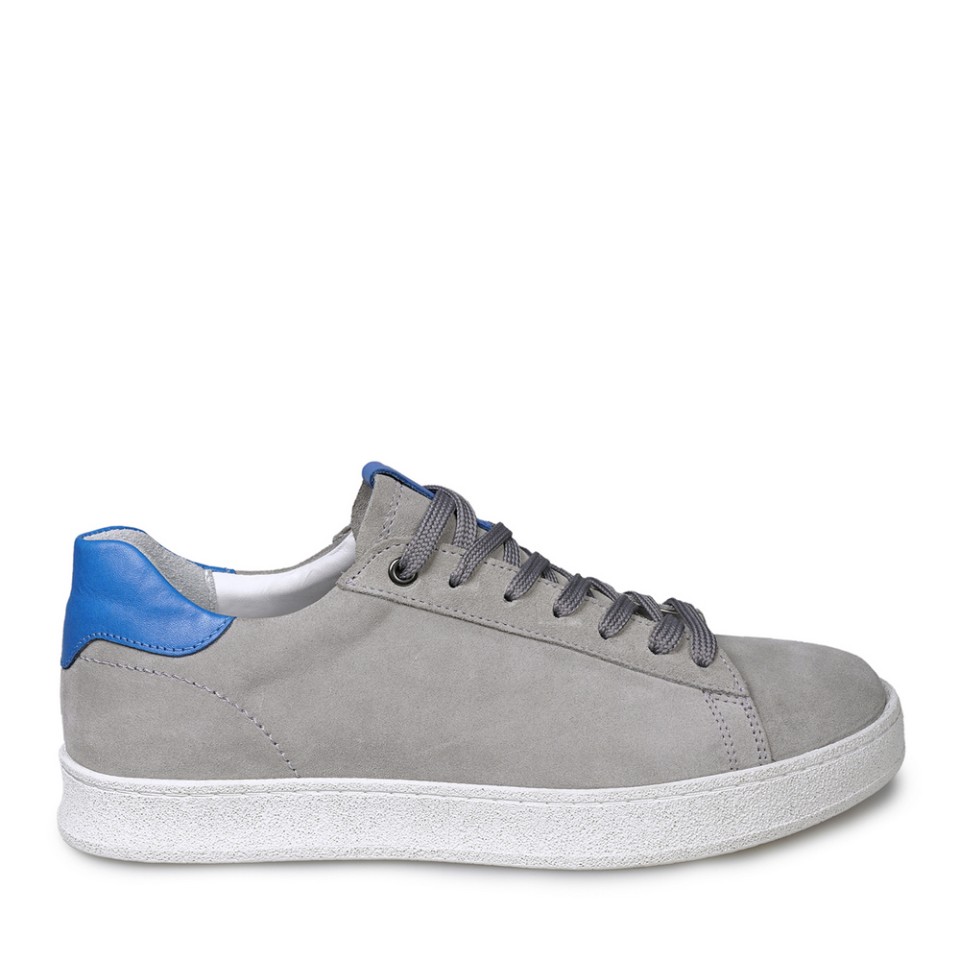 Zeytuk Gri Süet Deri Casual Erkek Ayakkabı