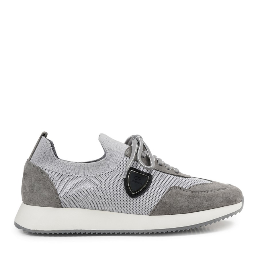 Zeytuk Gri Tekstil-Süet Erkek Sneakers  