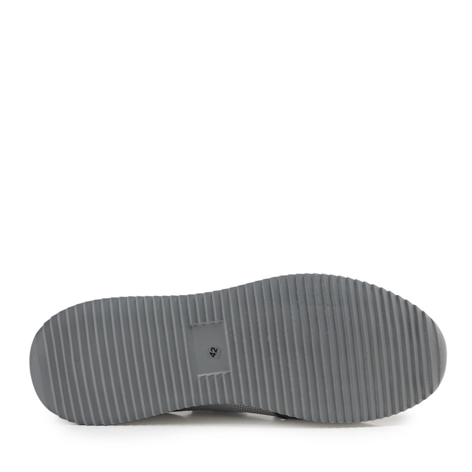 Zeytuk Gri Tekstil-Süet Erkek Sneakers