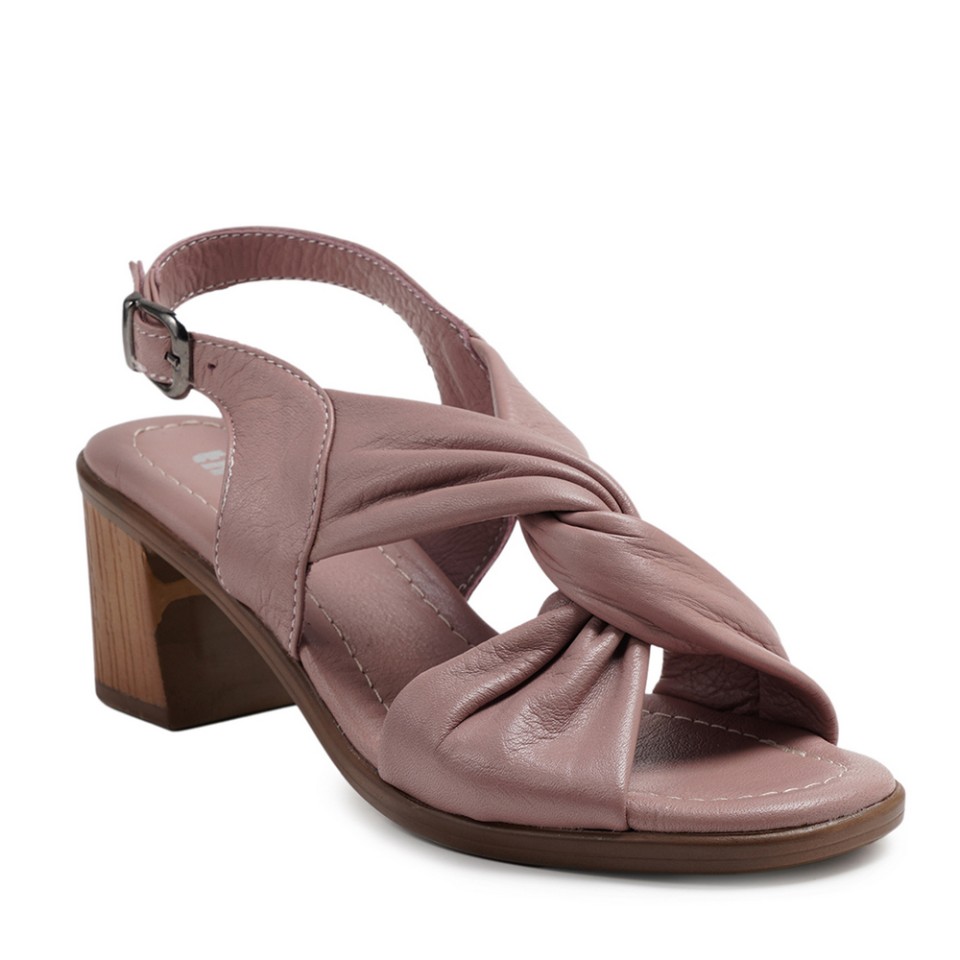 Zeytuk Gül Hakiki Deri Kadın Sandalet
