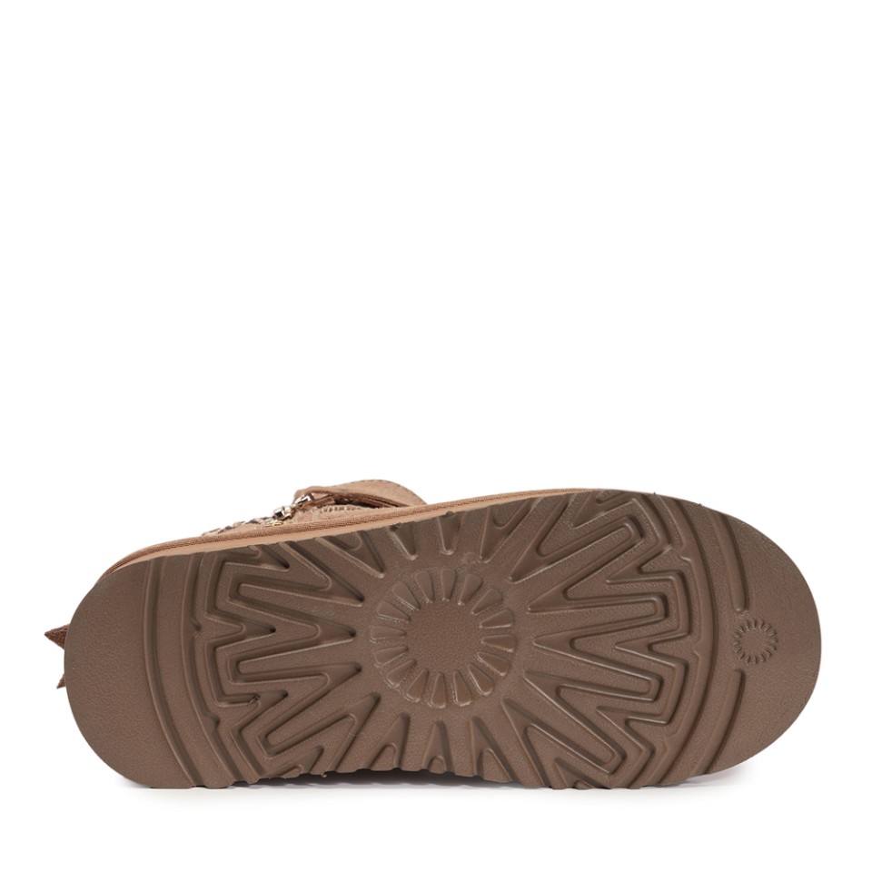 Zeytuk Haki Casual Rugan Deri Kadın Bot