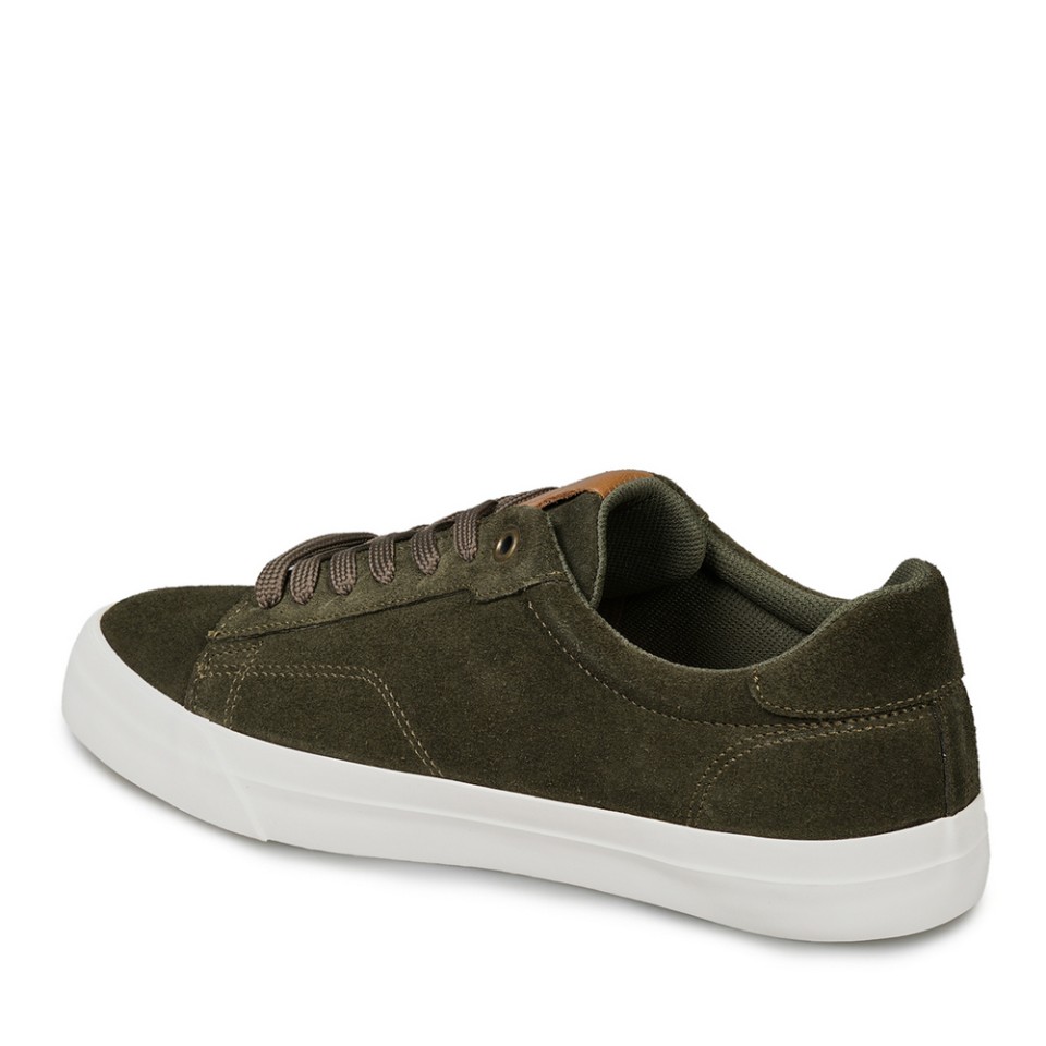 Zeytuk Haki Süet Deri Casual Erkek Ayakkabı