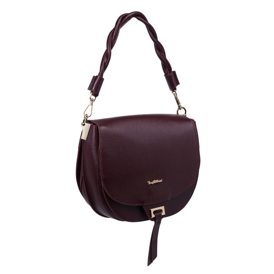 Zeytuk Hakiki Deri Bordo Kadın Omuz Çanta