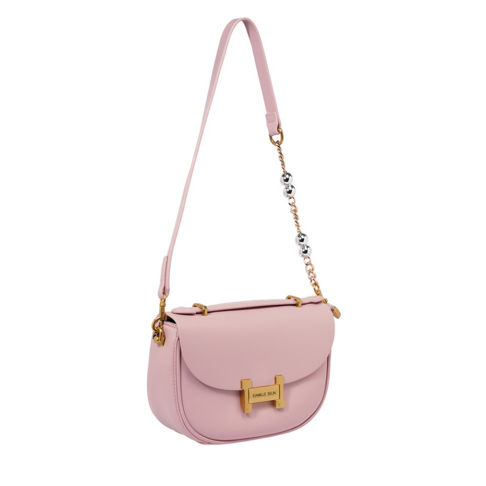 Zeytuk Hakiki Deri Pembe Kadın Omuz Çanta