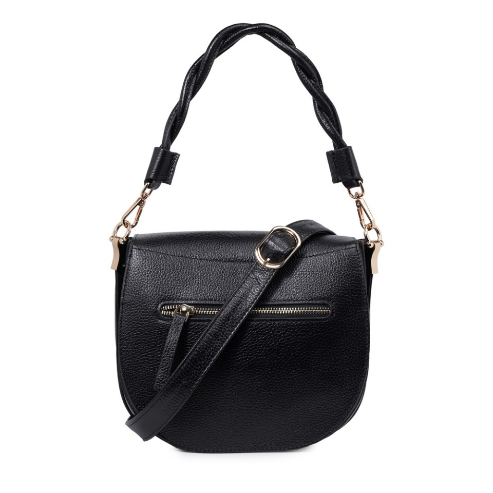 Zeytuk Hakiki Deri Siyah Kadın Omuz Çanta