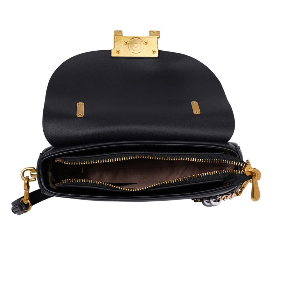 Zeytuk Hakiki Deri Siyah Kadın Omuz Çanta