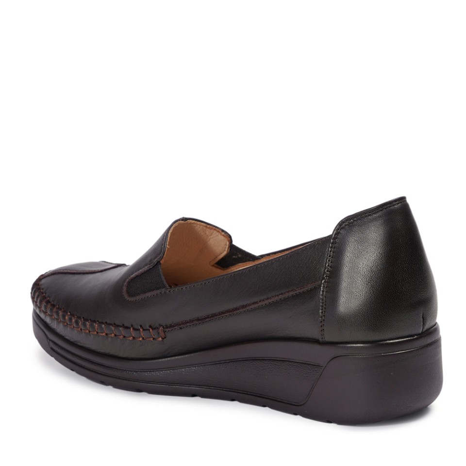 Zeytuk Kahverengi Comfort Hakiki Deri Kadın Ayakkabı