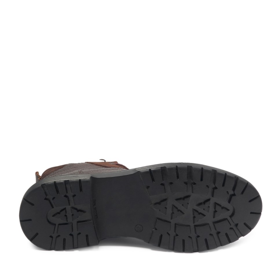 Zeytuk Kahverengi Hakiki Deri Casual Erkek Bot