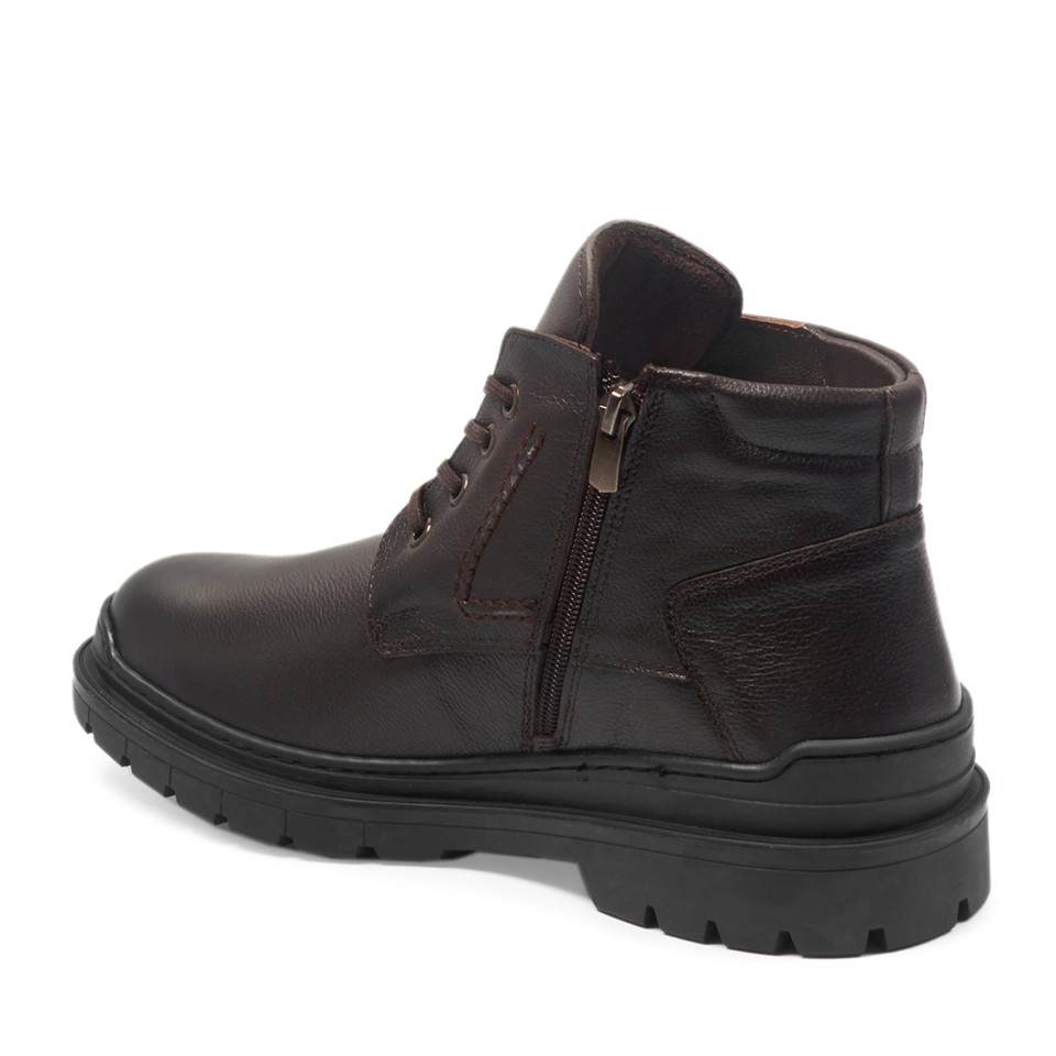 Zeytuk Kahverengi Hakiki Deri Casual Erkek Bot