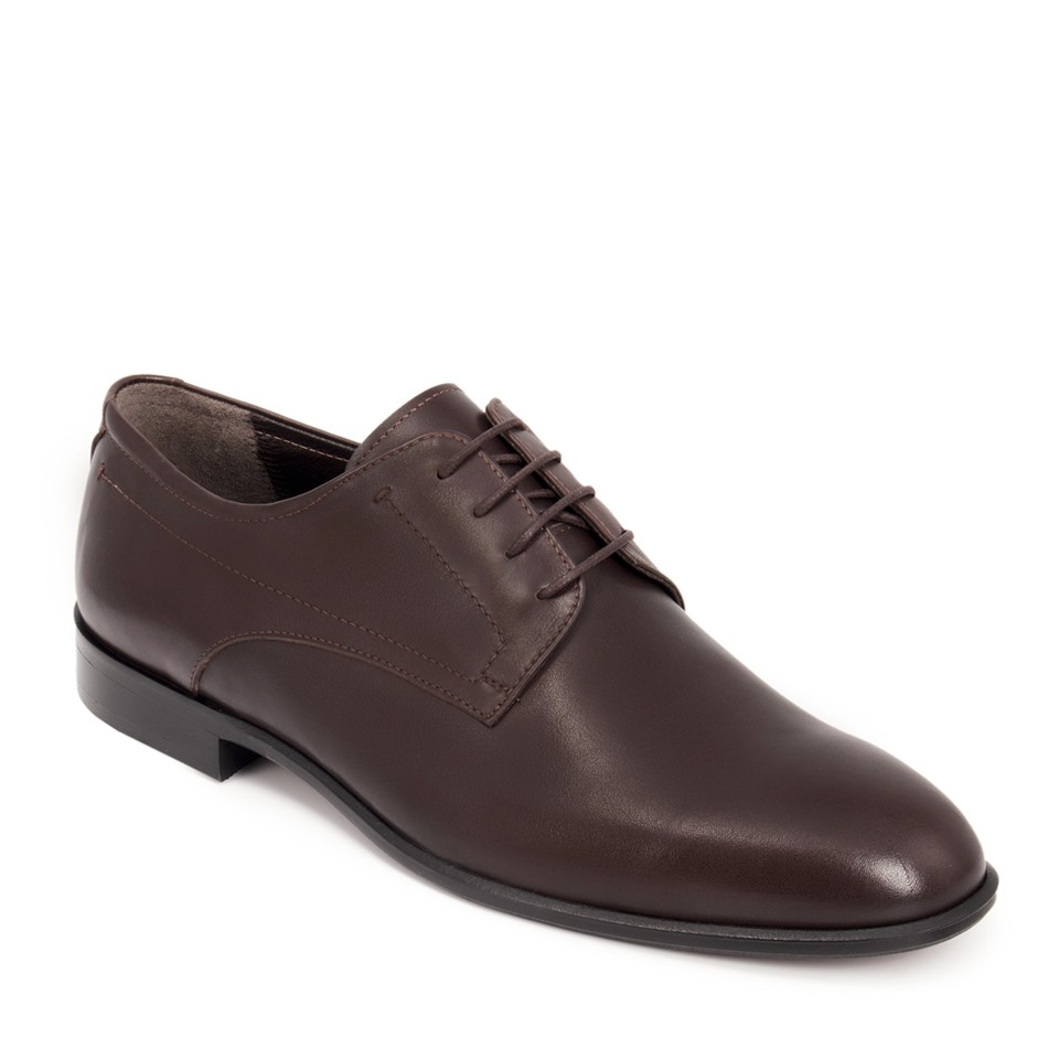 Zeytuk Kahverengi Hakiki Deri Klasik Erkek Ayakkabı 