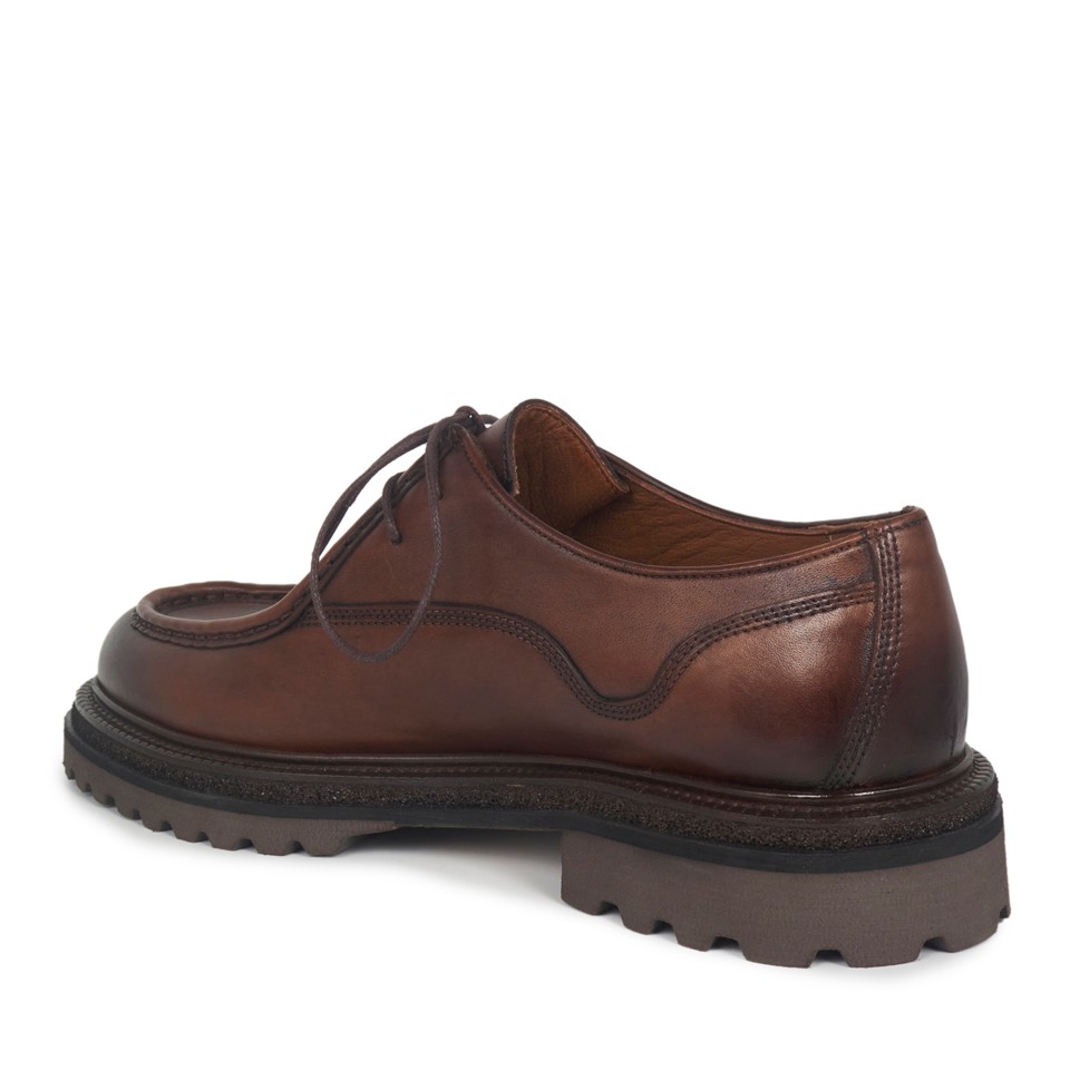 Zeytuk Kahverengi Hakiki Deri Klasik Erkek Ayakkabı 