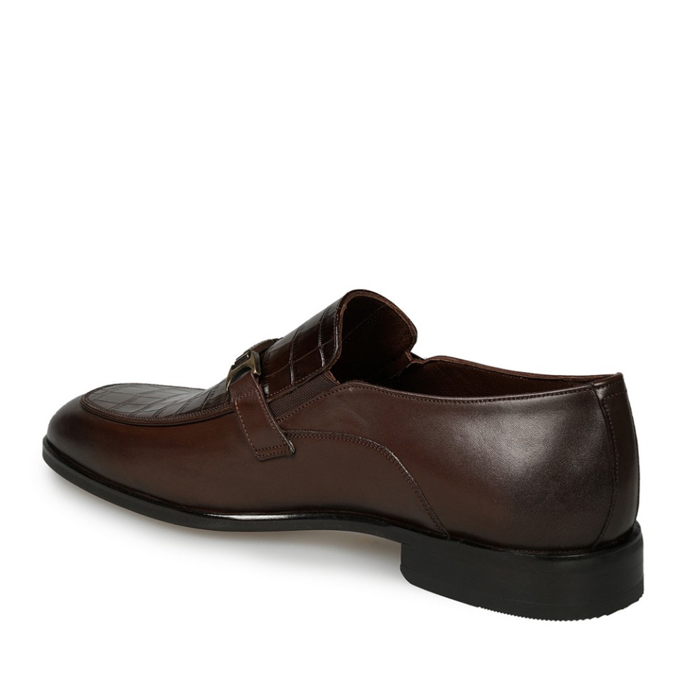Zeytuk Kahverengi Hakiki Deri Klasik Erkek Ayakkabı 