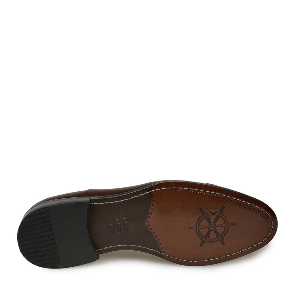 Zeytuk Kahverengi Hakiki Deri Klasik Erkek Ayakkabı