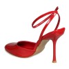 Zeytuk Kırmızı Topuklu Rugan Deri Kadın Ayakkabı