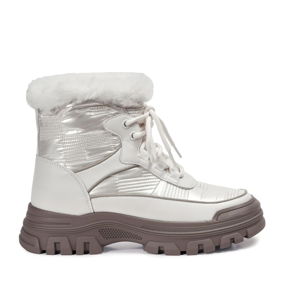 Zeytuk Krem Casual Tekstil Kadın Bot