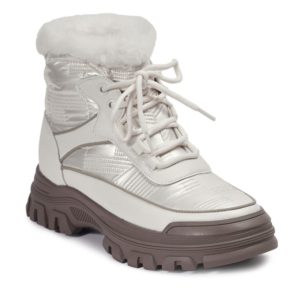 Zeytuk Krem Casual Tekstil Kadın Bot