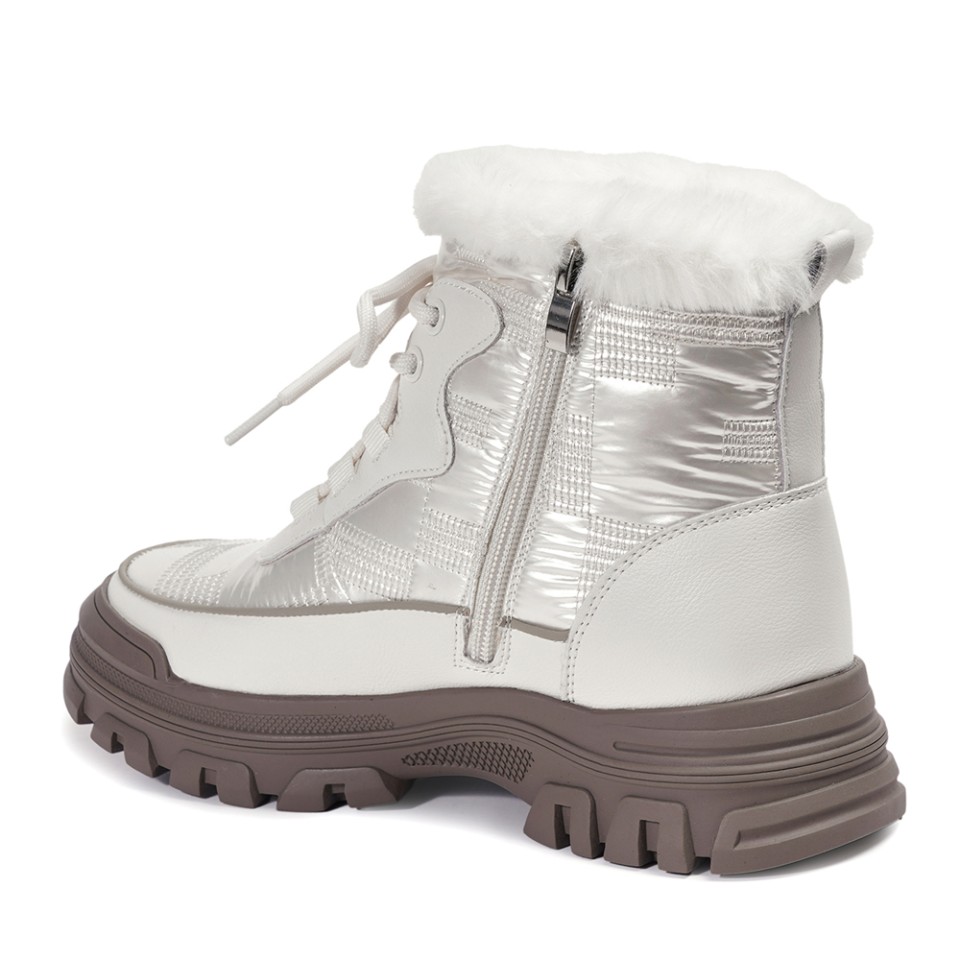 Zeytuk Krem Casual Tekstil Kadın Bot