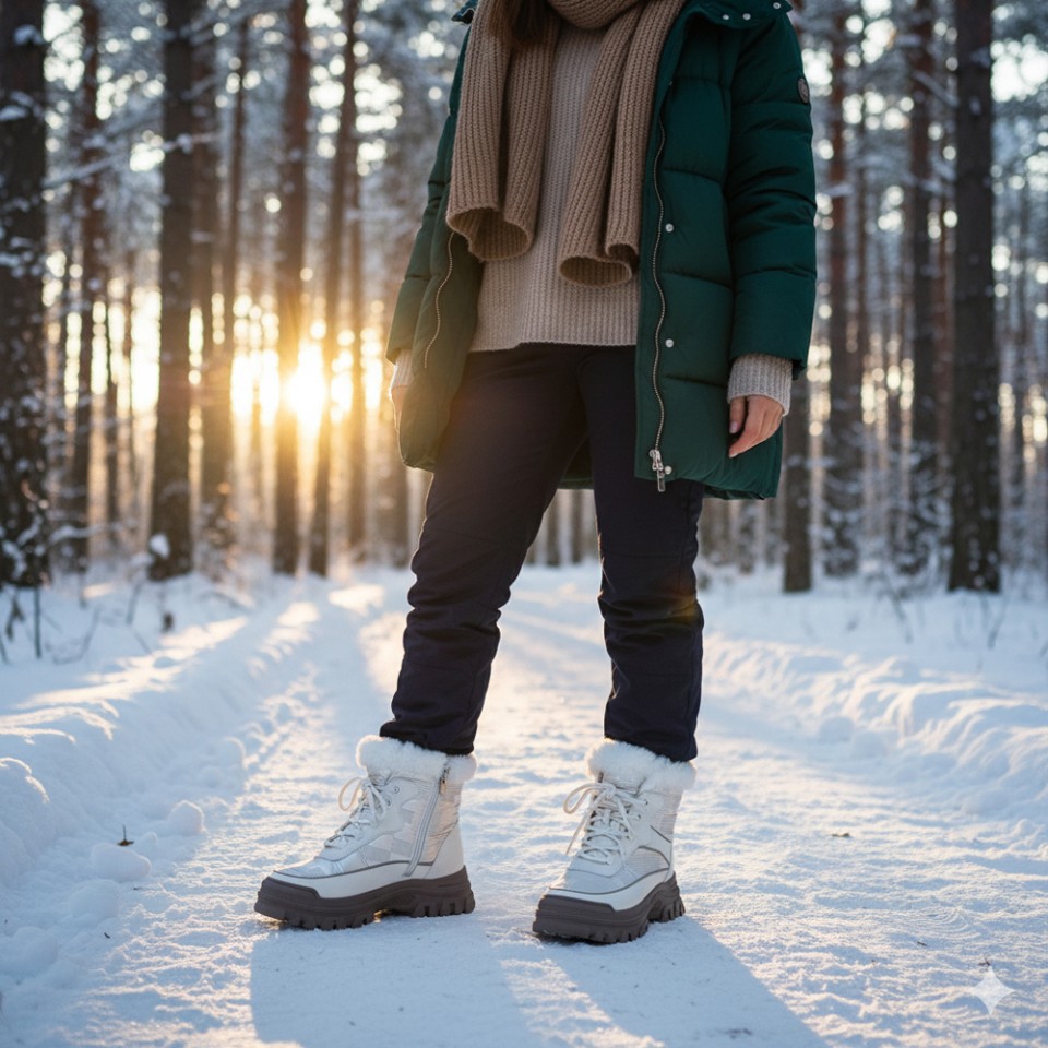 Zeytuk Krem Casual Tekstil Kadın Bot