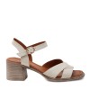 Zeytuk Krem Hakiki Deri Kadın Sandalet