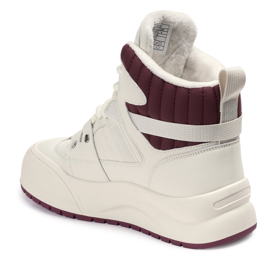 Zeytuk Krem Sneakers Vegan Kadın Bot