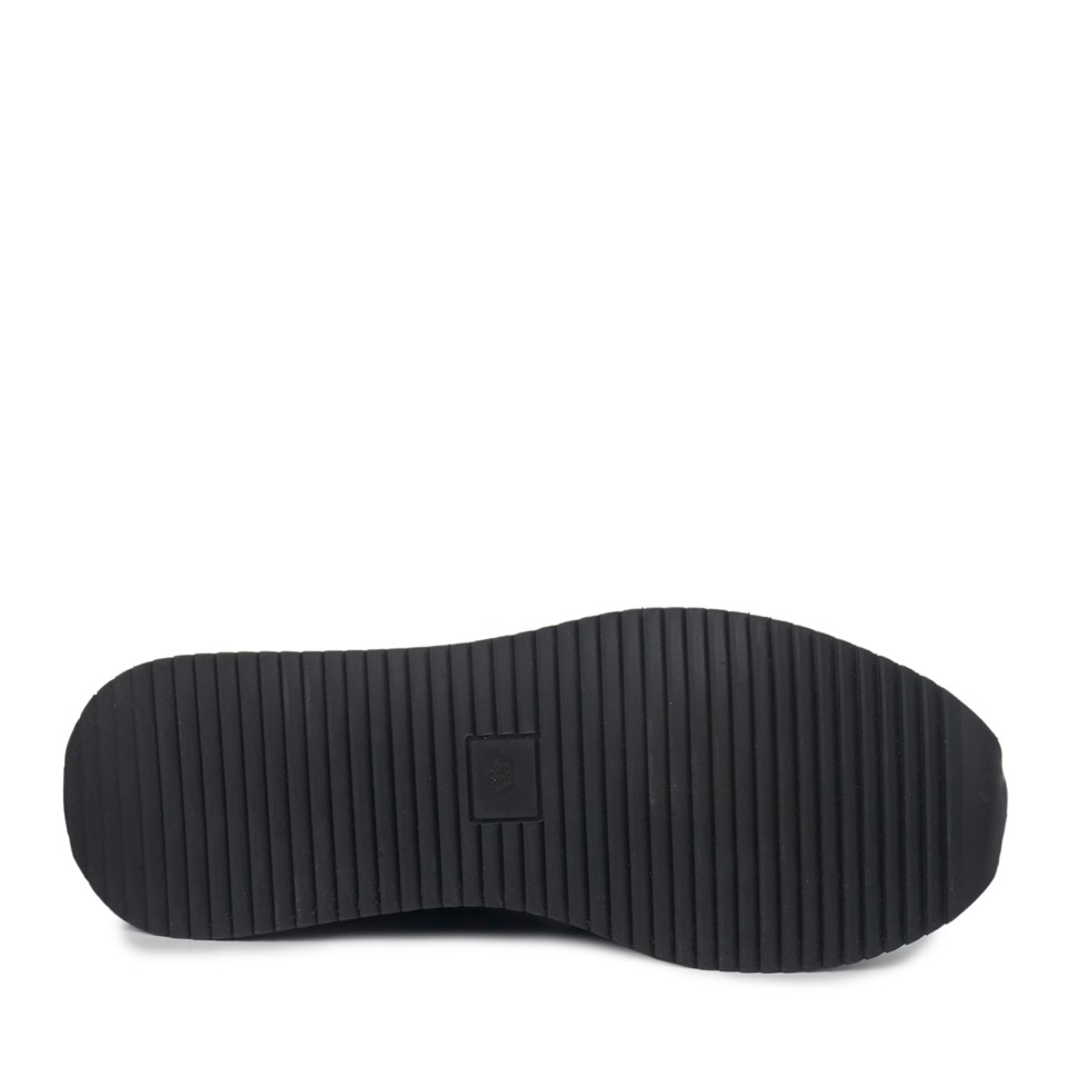 Zeytuk Lacivert Hakiki Deri Erkek Sneakers