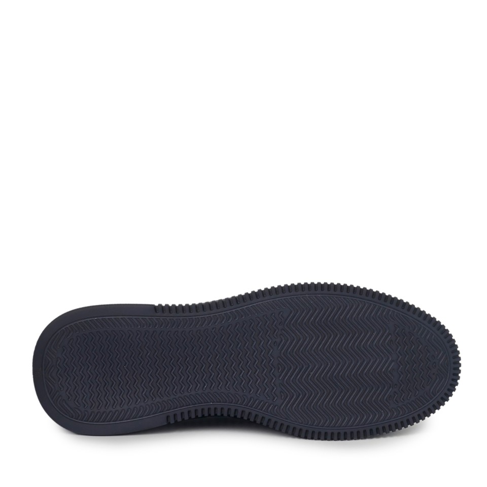 Zeytuk Lacivert Hakiki Deri Erkek Sneakers