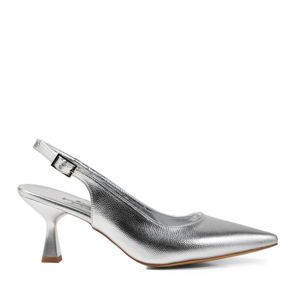 Zeytuk Lame Abiye Deri Kadın Ayakkabı 