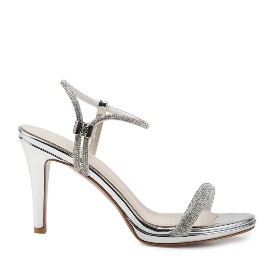 Zeytuk Lame Abiye Deri Kadın Ayakkabı 