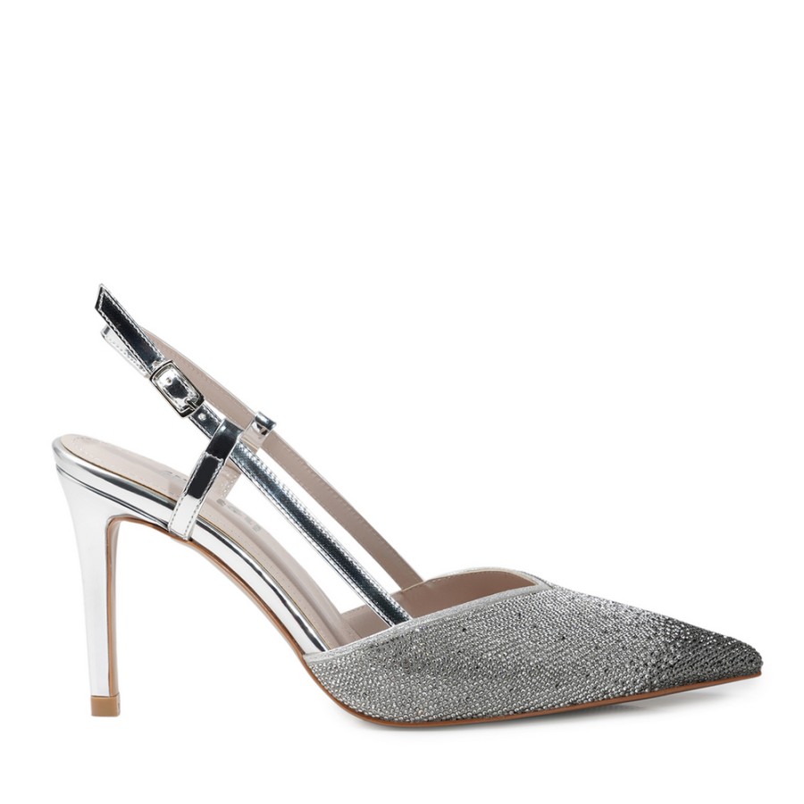 Zeytuk Lame Abiye Tekstil Kadın Ayakkabı 