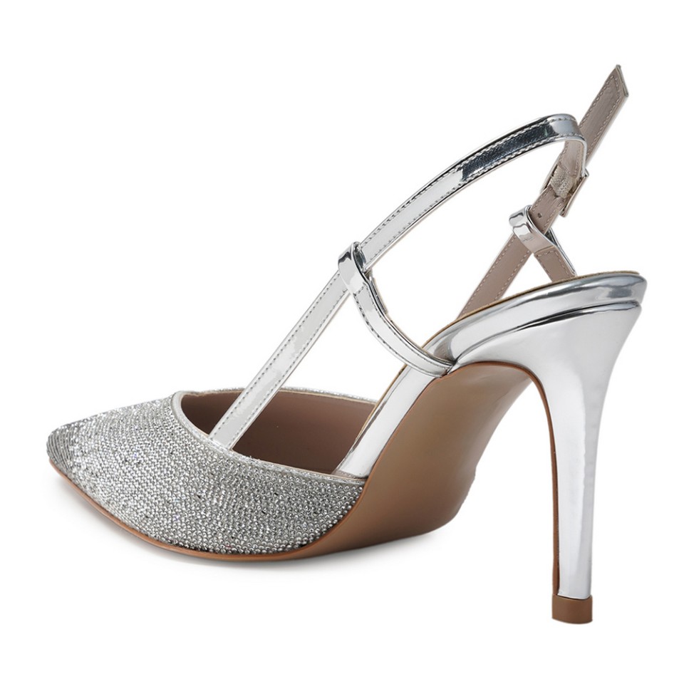 Zeytuk Lame Abiye Tekstil Kadın Ayakkabı