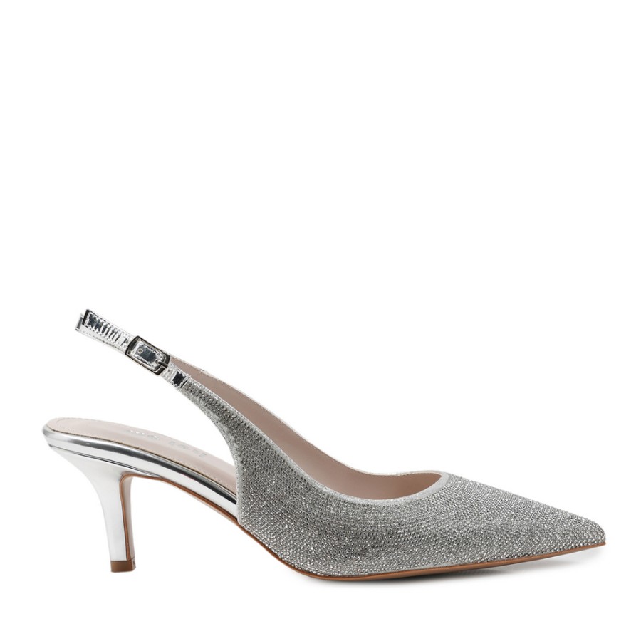 Zeytuk Lame Abiye Tekstil Kadın Ayakkabı 