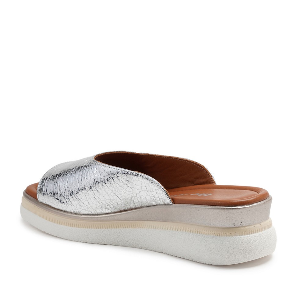 Zeytuk Lame Terlik Deri Kadın Terlik