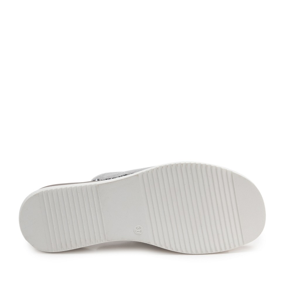 Zeytuk Lame Terlik Deri Kadın Terlik