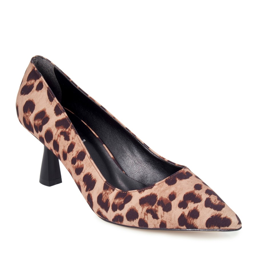 Zeytuk Leopar Tekstil Klasik Kadın Ayakkabı