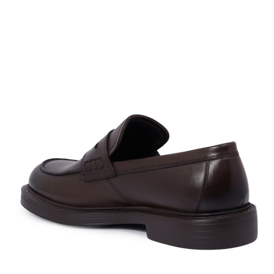 Zeytuk Loafer Hakiki Deri Kahverengi Erkek Ayakkabı