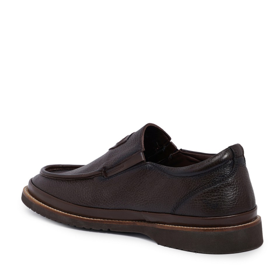 Zeytuk Loafer Hakiki Deri Kahverengi Erkek Ayakkabı