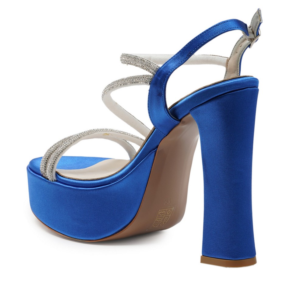 Zeytuk Mavi Abiye Tekstil Kadın Ayakkabı 