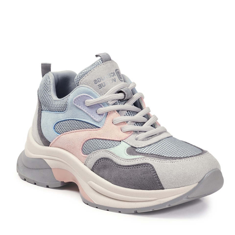 Zeytuk Mavi Sneakers Hakiki Deri Kadın Ayakkabı