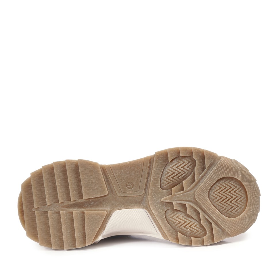 Zeytuk Mavi Sneakers Hakiki Deri Kadın Ayakkabı