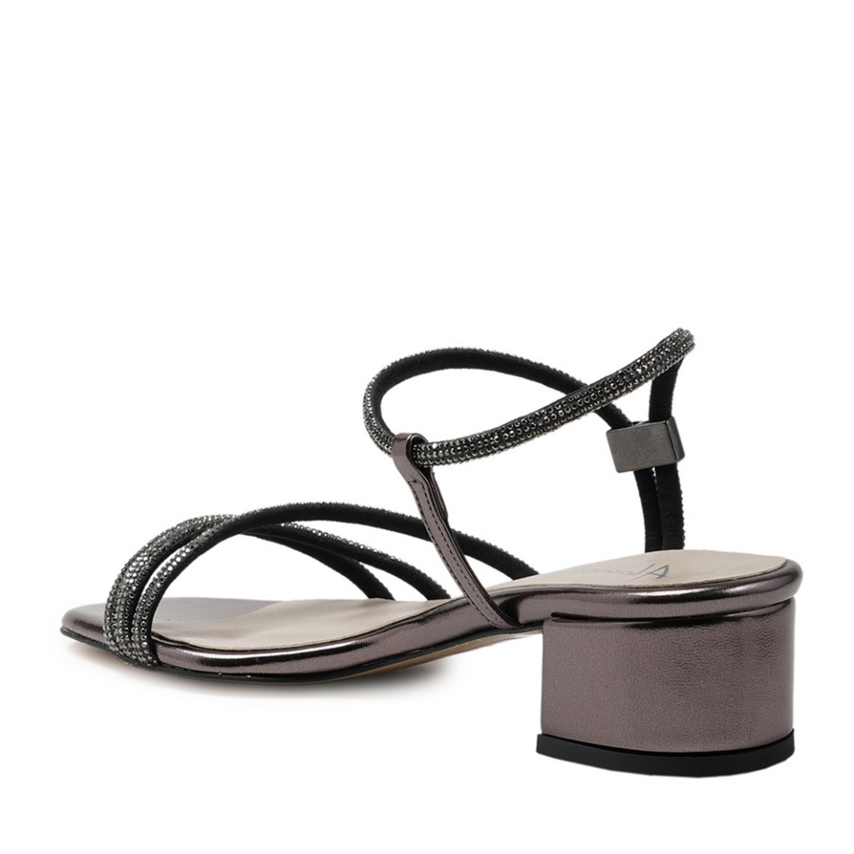 Zeytuk Platin Abiye Deri Kadın Ayakkabı