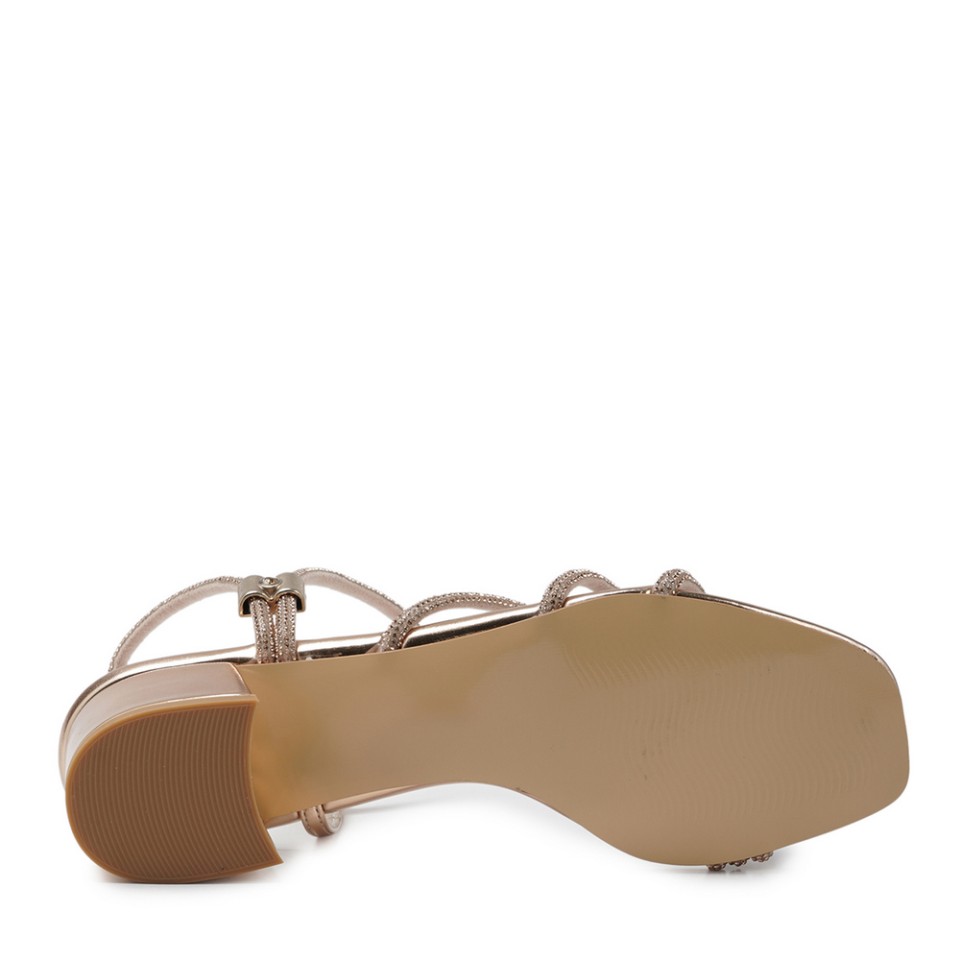 Zeytuk Roz Abiye Deri Kadın Ayakkabı 