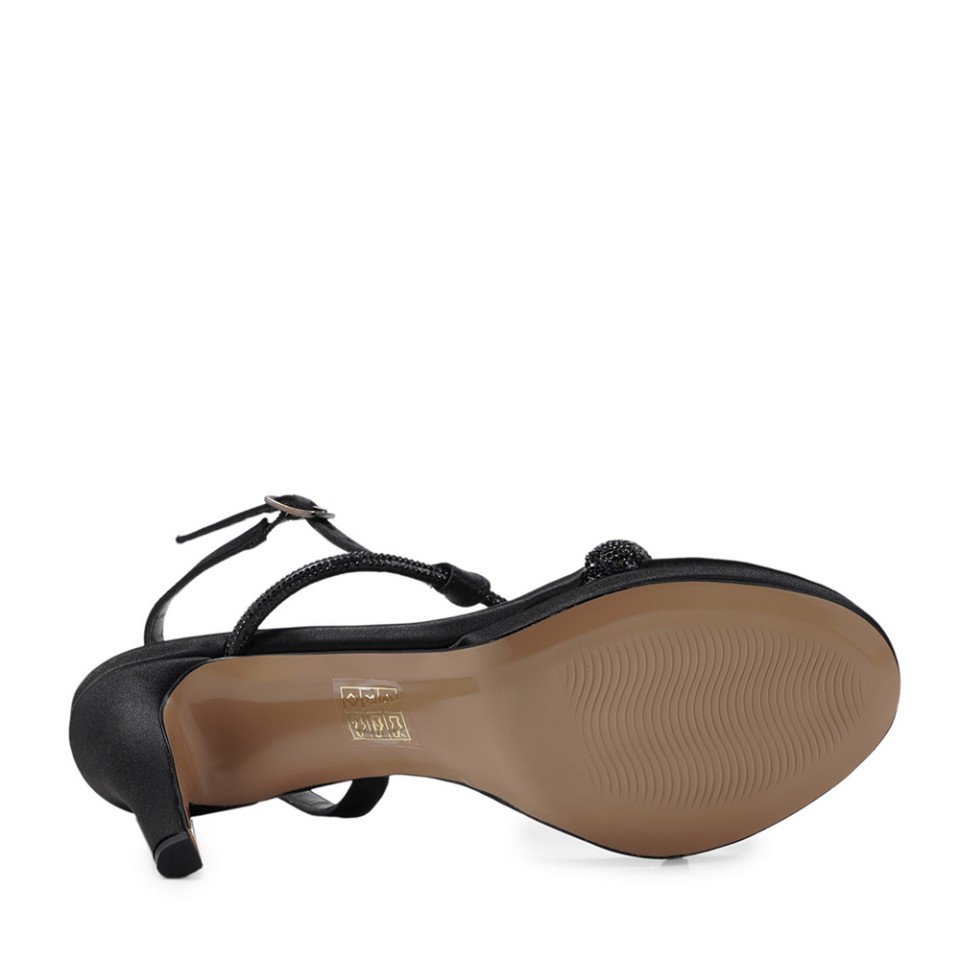 Zeytuk Siyah Abiye Tekstil Kadın Ayakkabı 