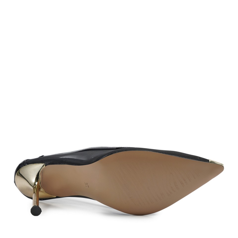 Zeytuk Siyah Abiye Tekstil Kadın Ayakkabı 