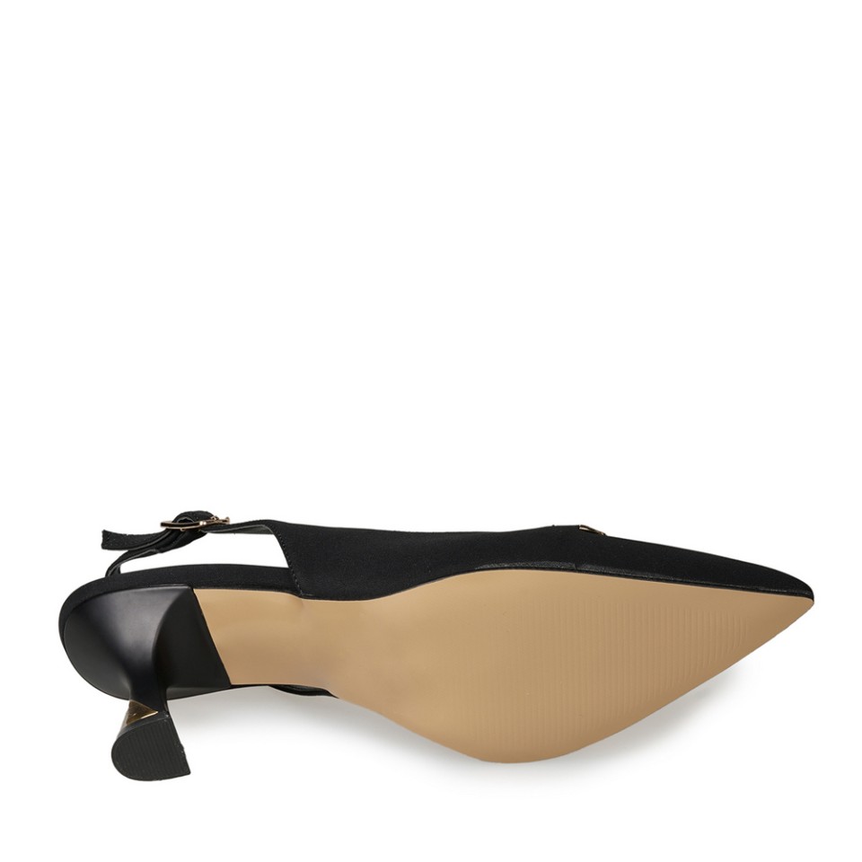 Zeytuk Siyah Abiye Tekstil Kadın Ayakkabı 