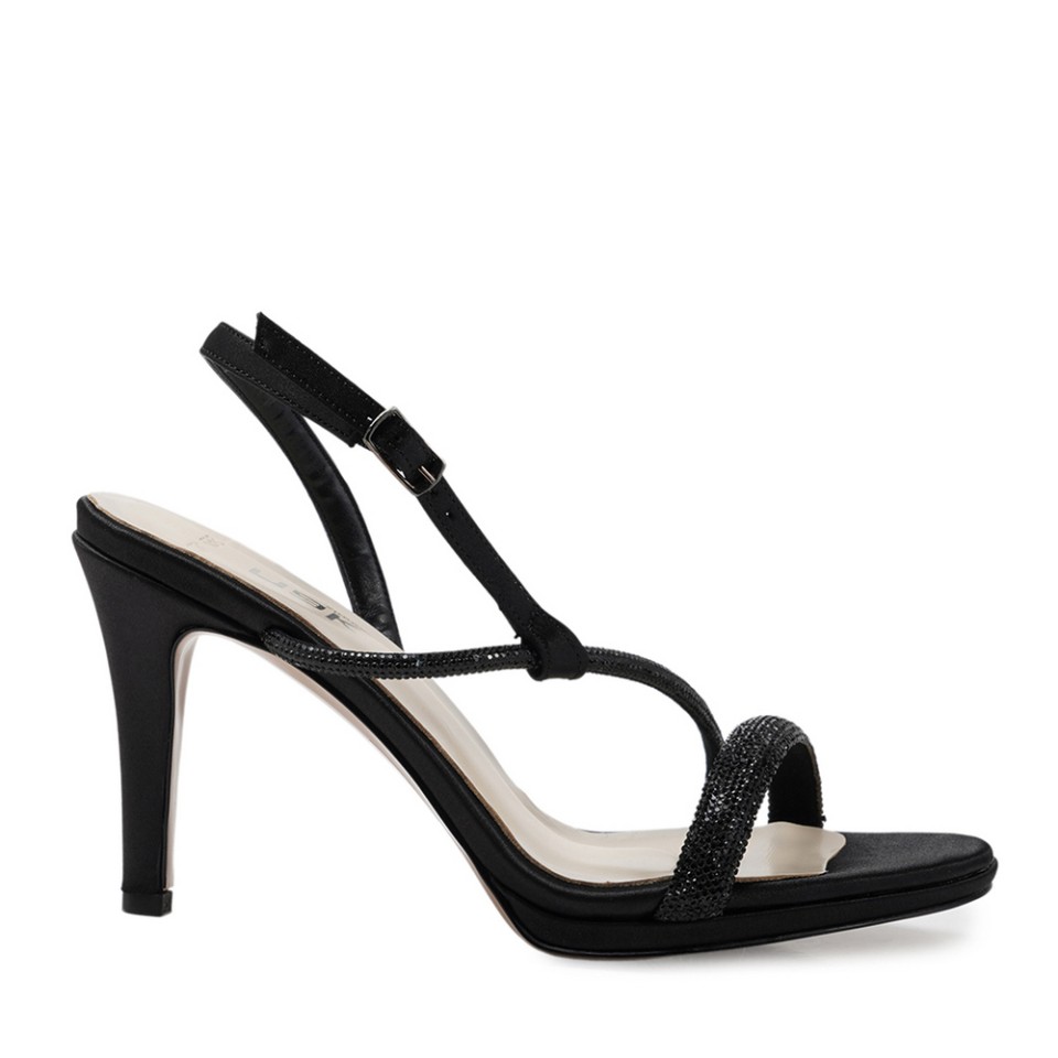 Zeytuk Siyah Abiye Tekstil Kadın Ayakkabı