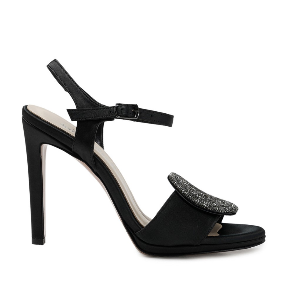 Zeytuk Siyah Abiye Tekstil Kadın Ayakkabı