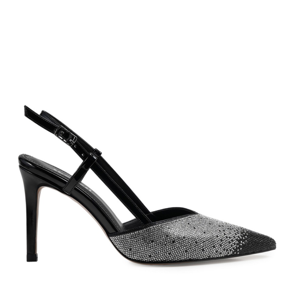 Zeytuk Siyah Abiye Tekstil Kadın Ayakkabı