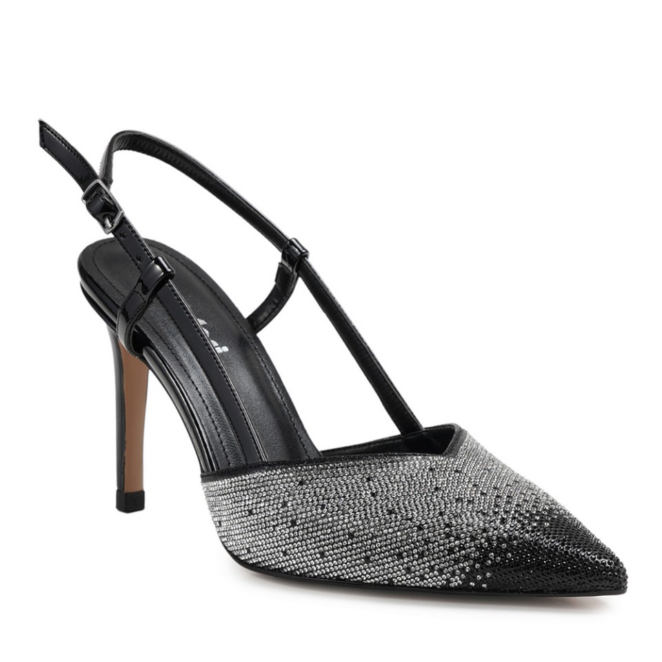 Zeytuk Siyah Abiye Tekstil Kadın Ayakkabı