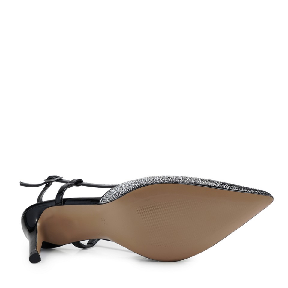 Zeytuk Siyah Abiye Tekstil Kadın Ayakkabı