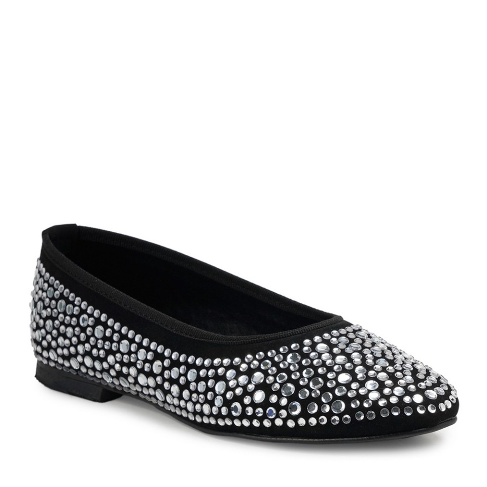 Zeytuk Siyah Babet Tekstil Kadın Ayakkabı 